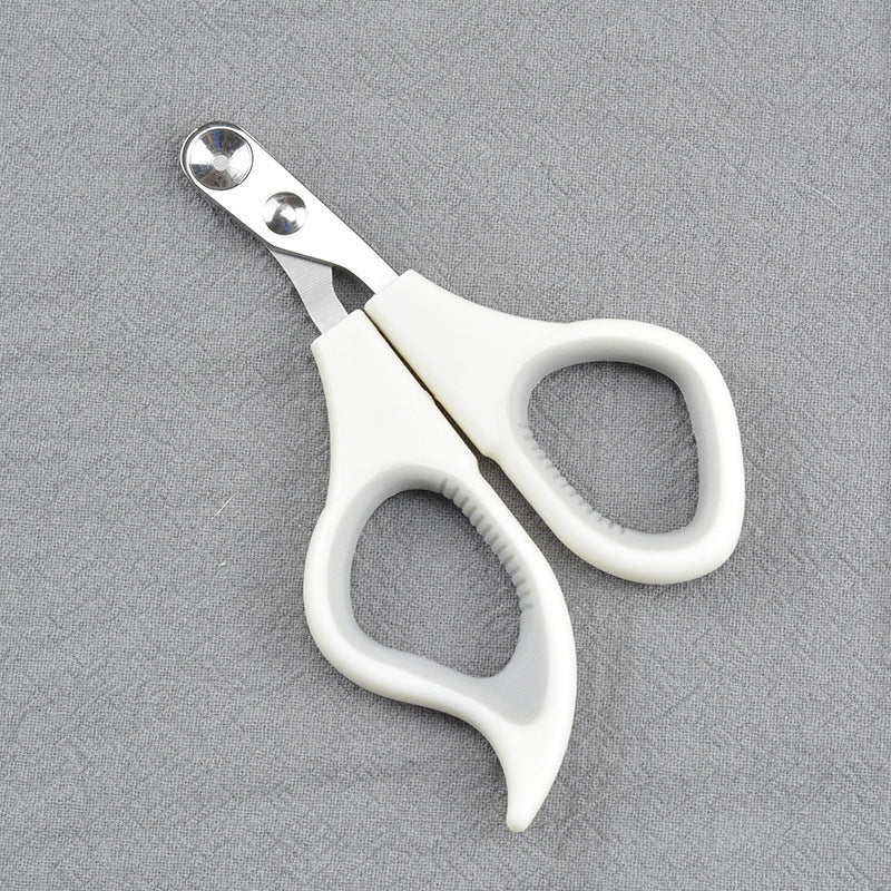 Small blind cat round hole nail scissors