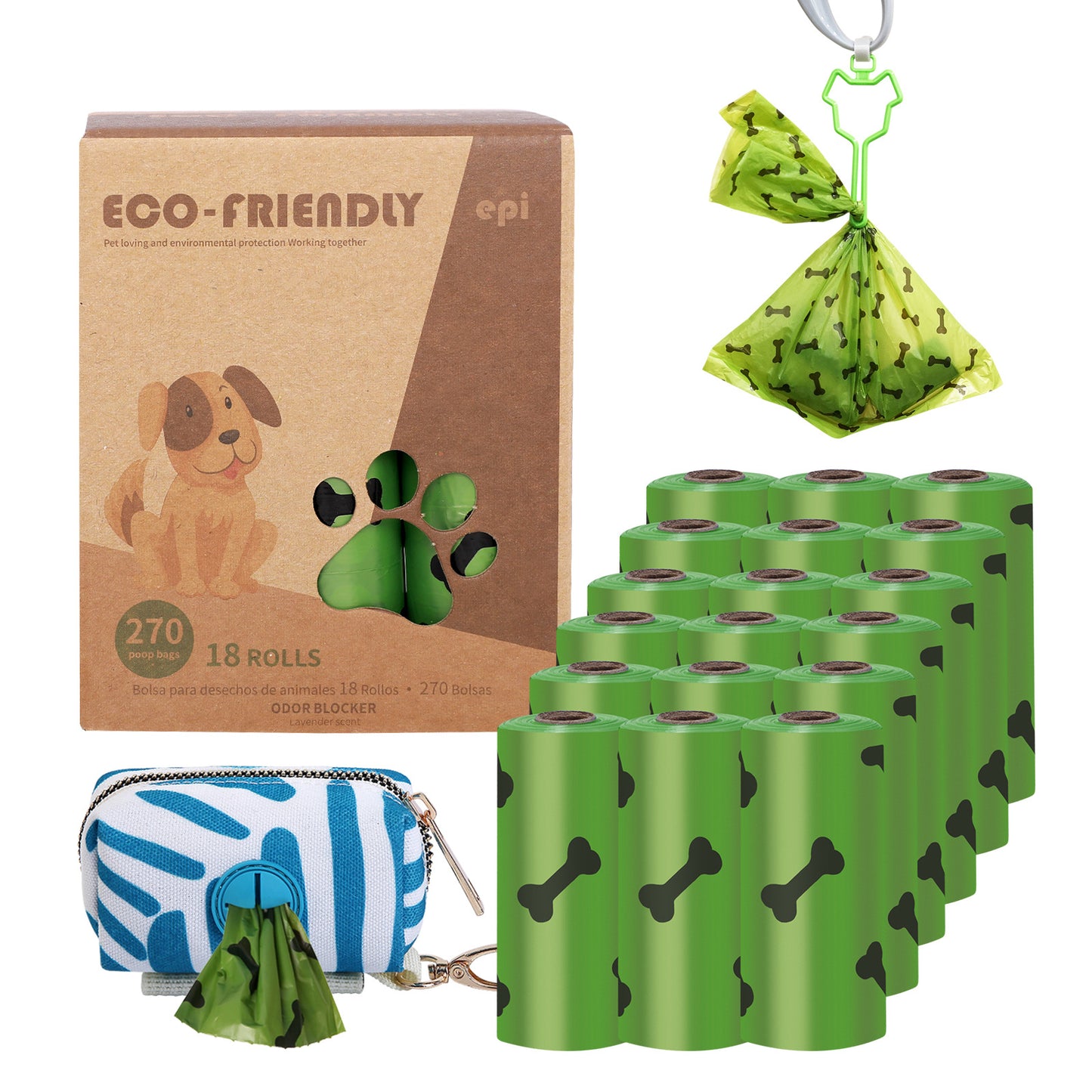 New product dog poop bag with dispenser