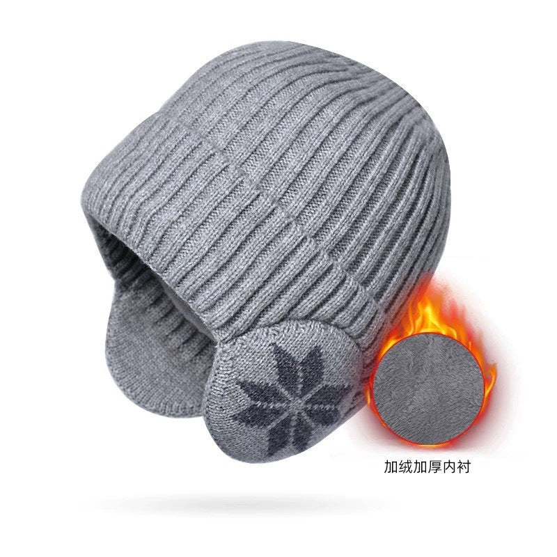 Winter windproof and cold-proof wool knitted hat