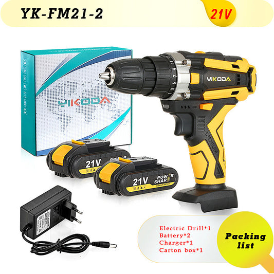 Dual multifunctional electric speed household cordless lithium electric drill