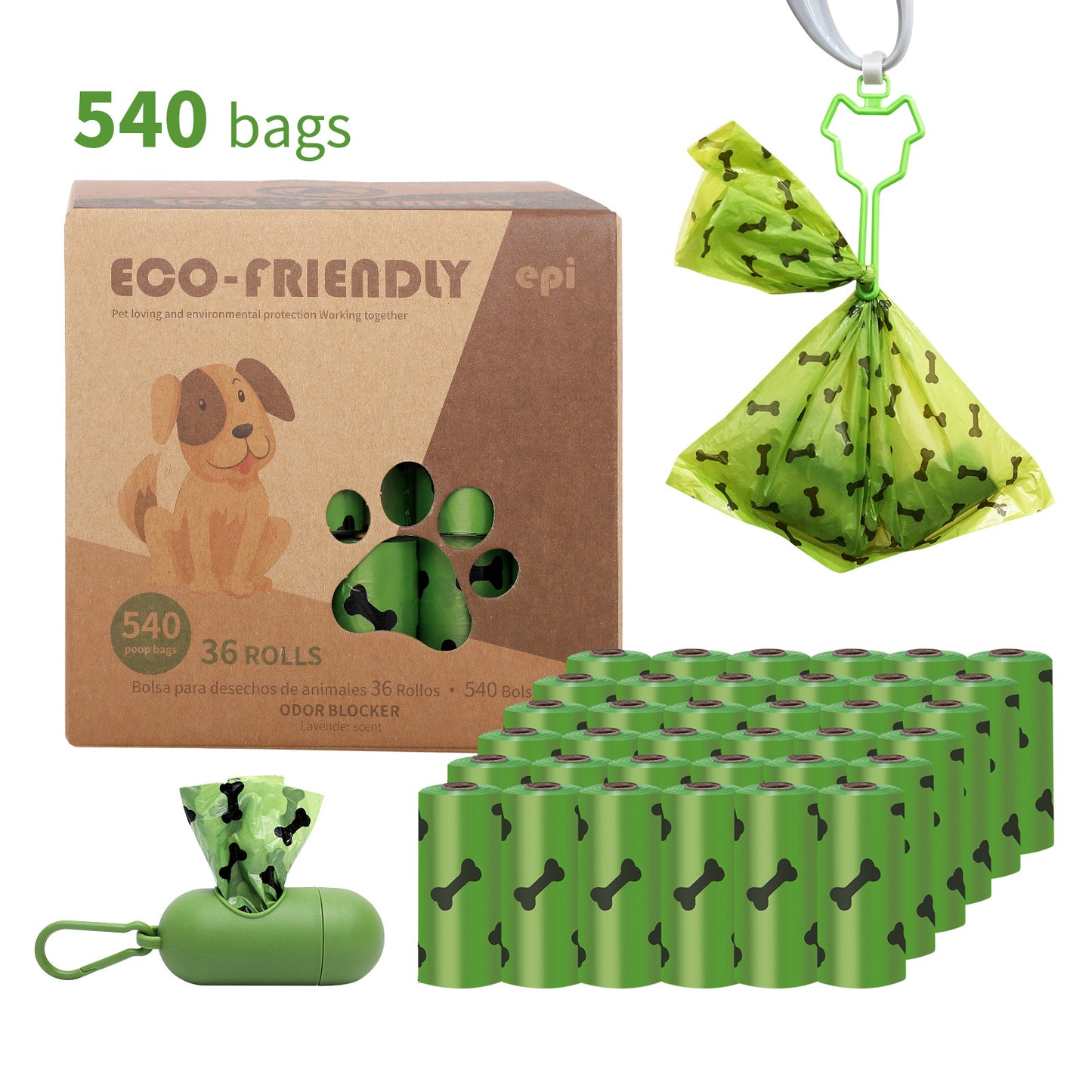 New product dog poop bag with dispenser