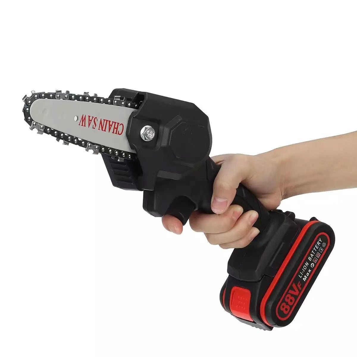 Rechargeable electric 4-inch electric chain saw