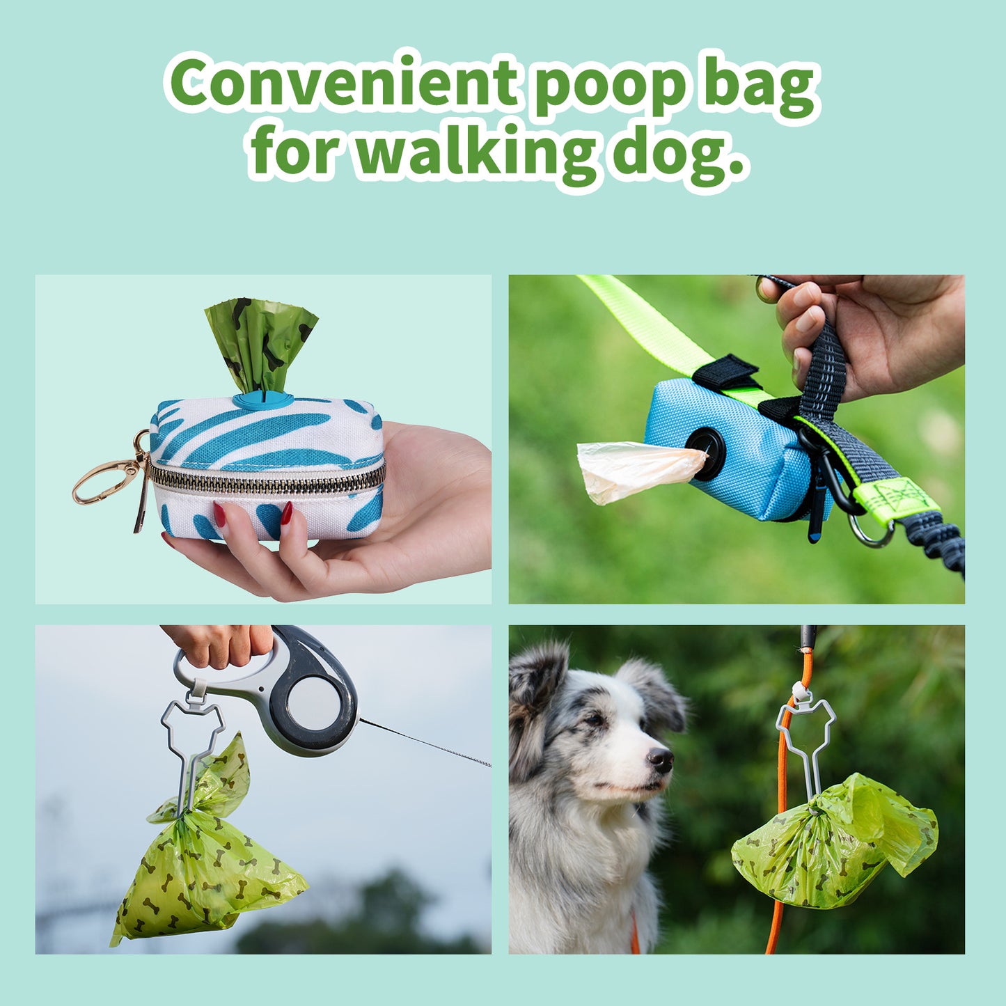 New product dog poop bag with dispenser