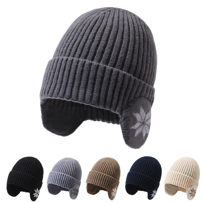 Winter windproof and cold-proof wool knitted hat