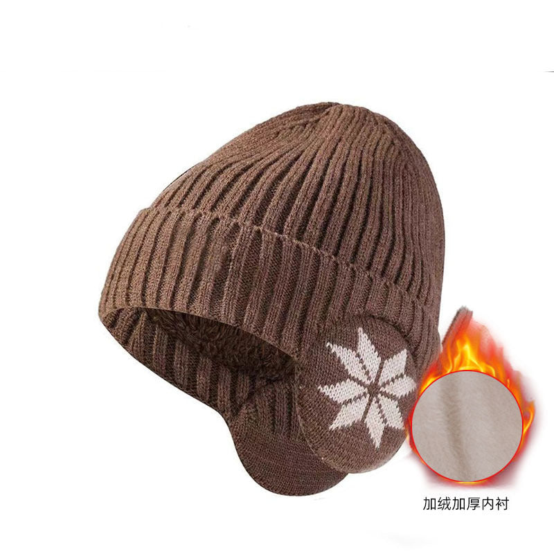 Winter windproof and cold-proof wool knitted hat