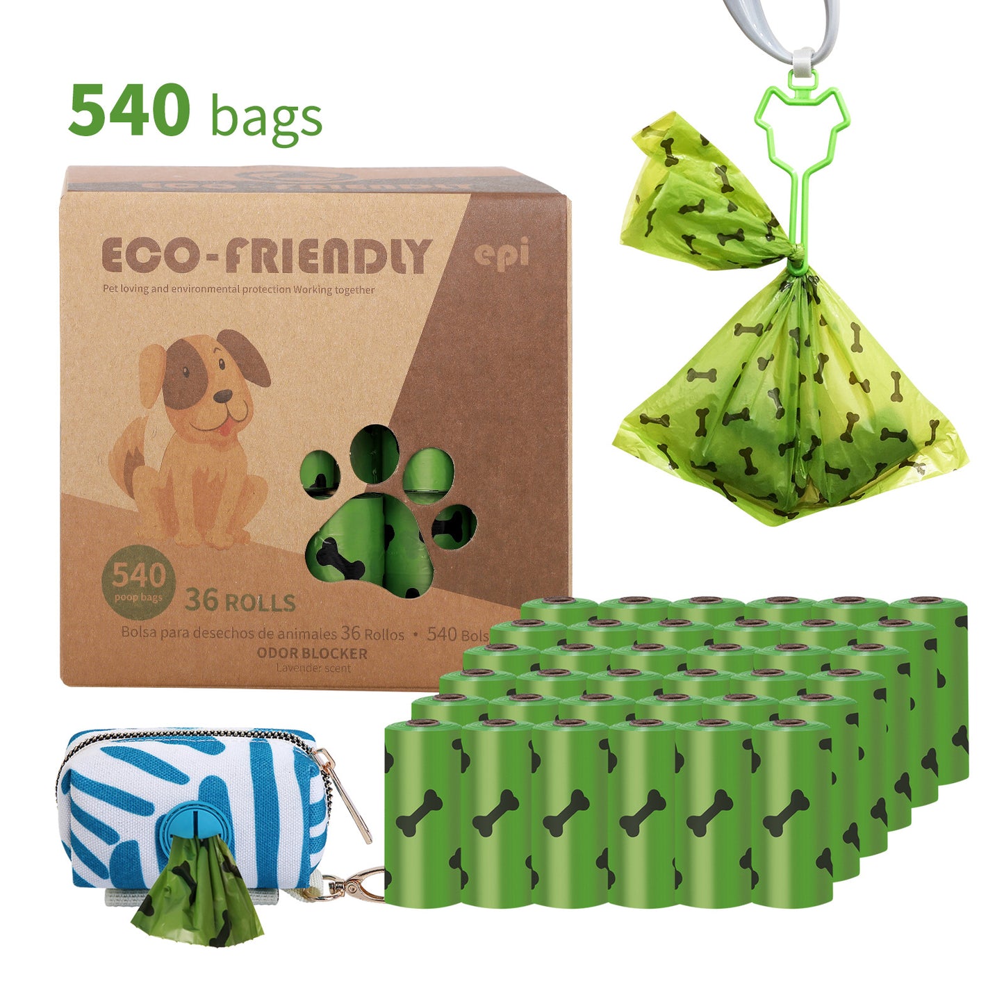 New product dog poop bag with dispenser