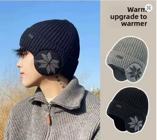 Winter windproof and cold-proof wool knitted hat