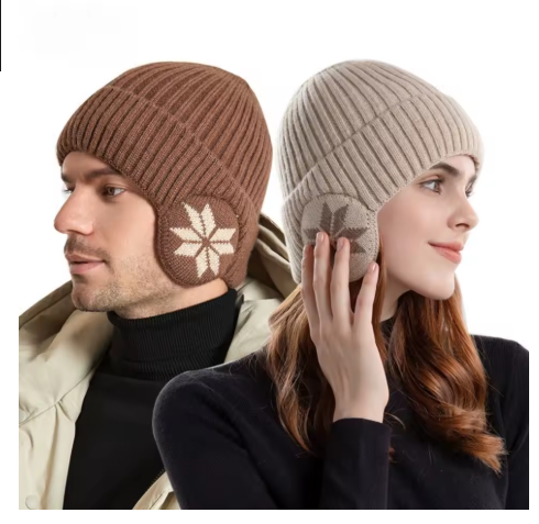 Winter windproof and cold-proof wool knitted hat