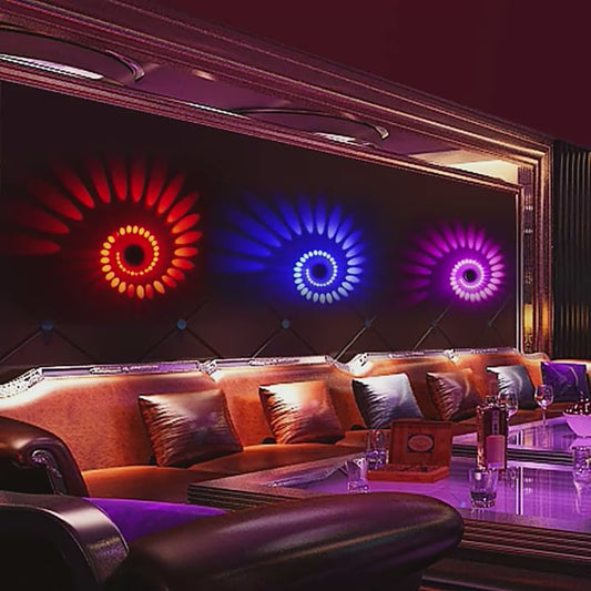 RGB Spiral Hole LED Wall /KTV / Home Decoration Lighting