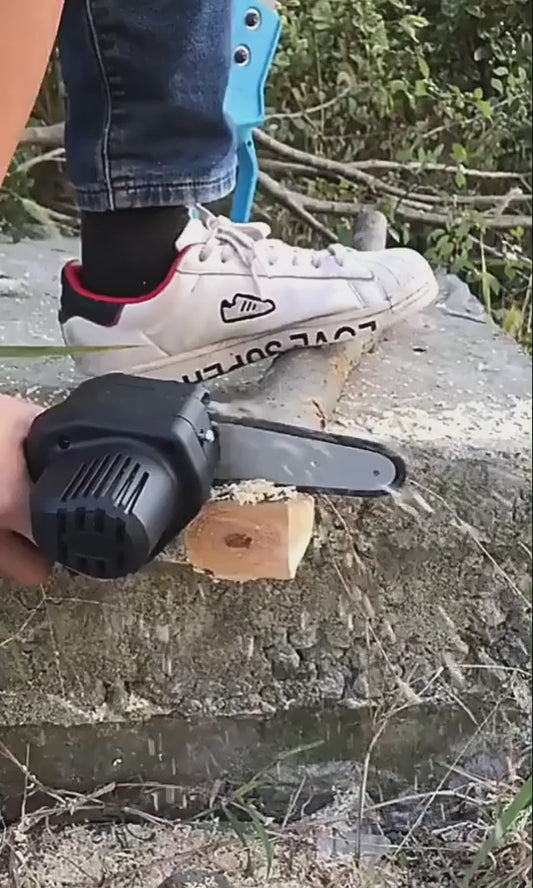 Rechargeable electric 4-inch electric chain saw